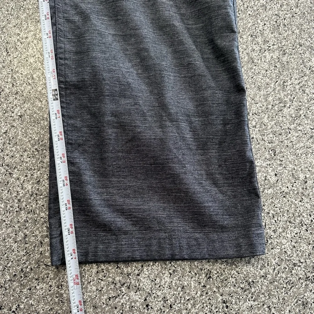 Hurley Pants Mens 40x31 Chino Tech Commuter Traveler Flat Front Straight Gray